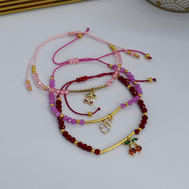 cherries bracelets