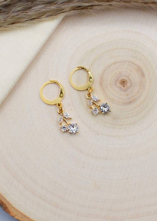 cherry earrings huggies small