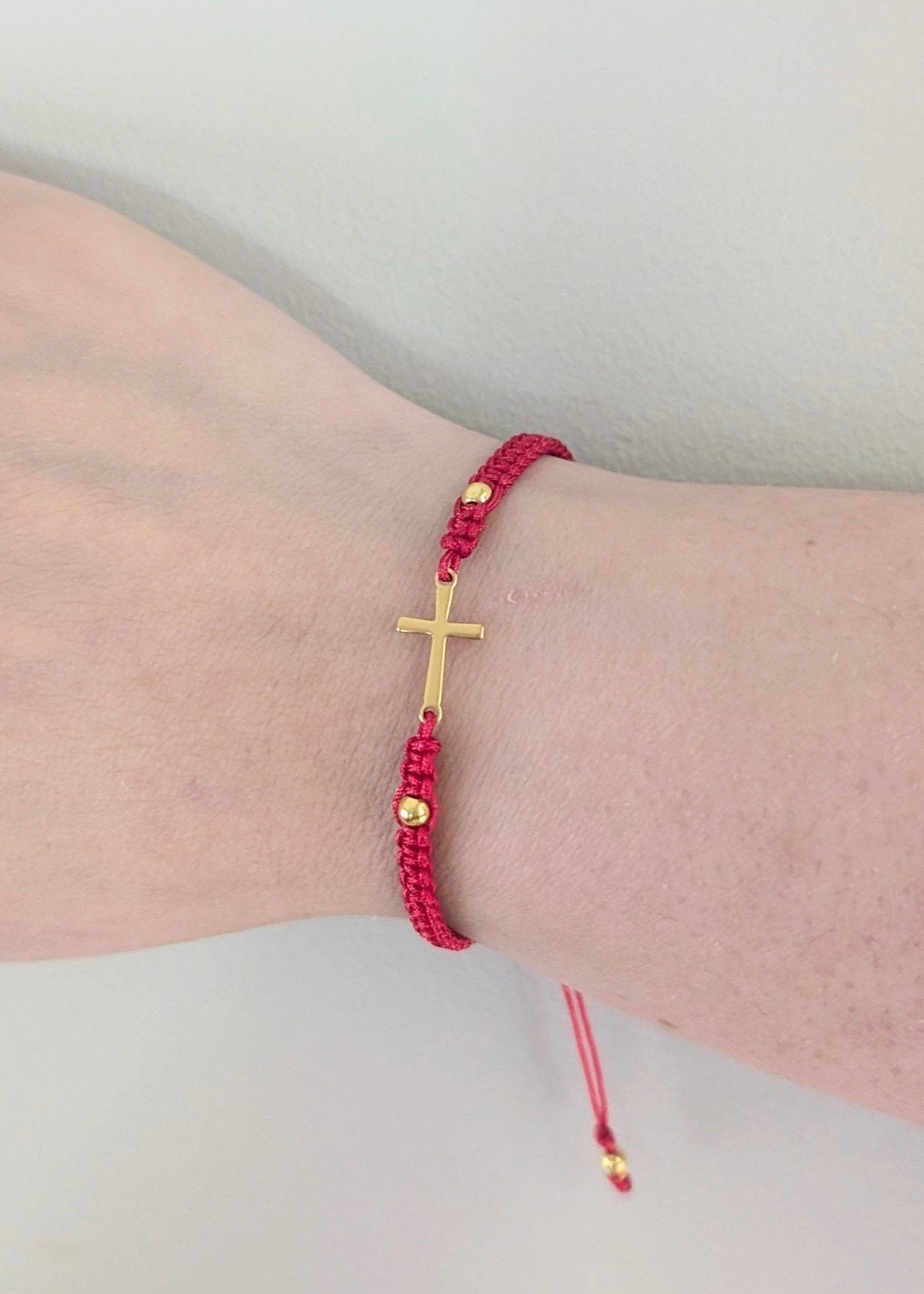 cross red bracelet