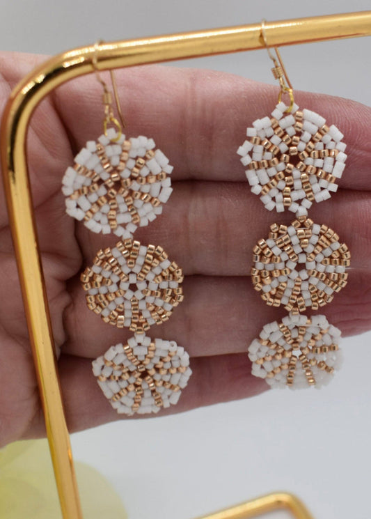 earrings miyuki rondelles