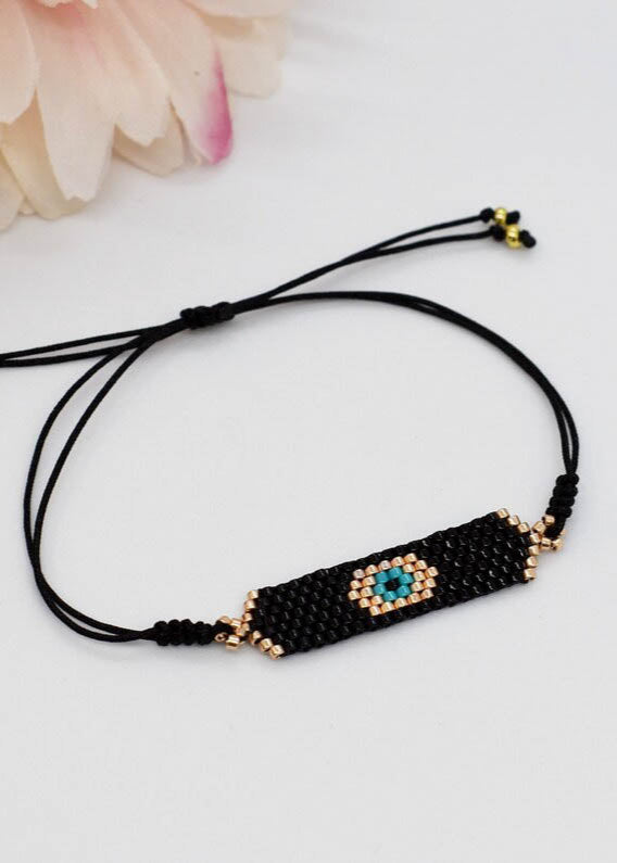 evil eye short bar bracelet