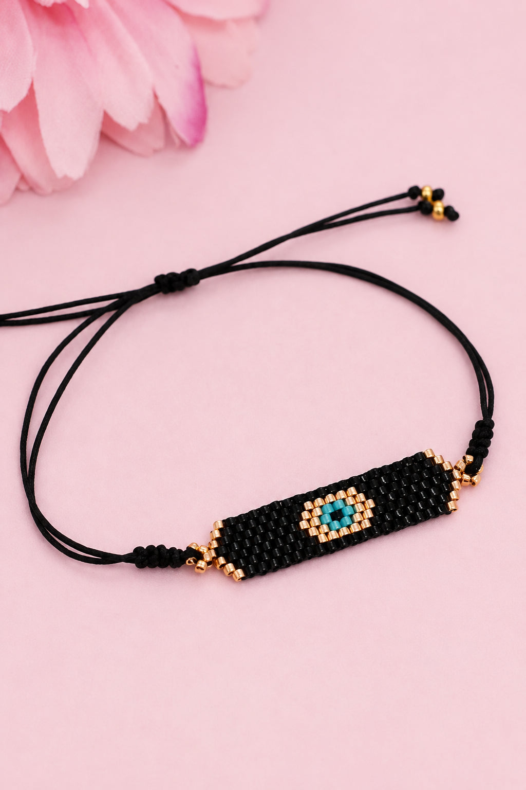 evil eye short bar bracelet