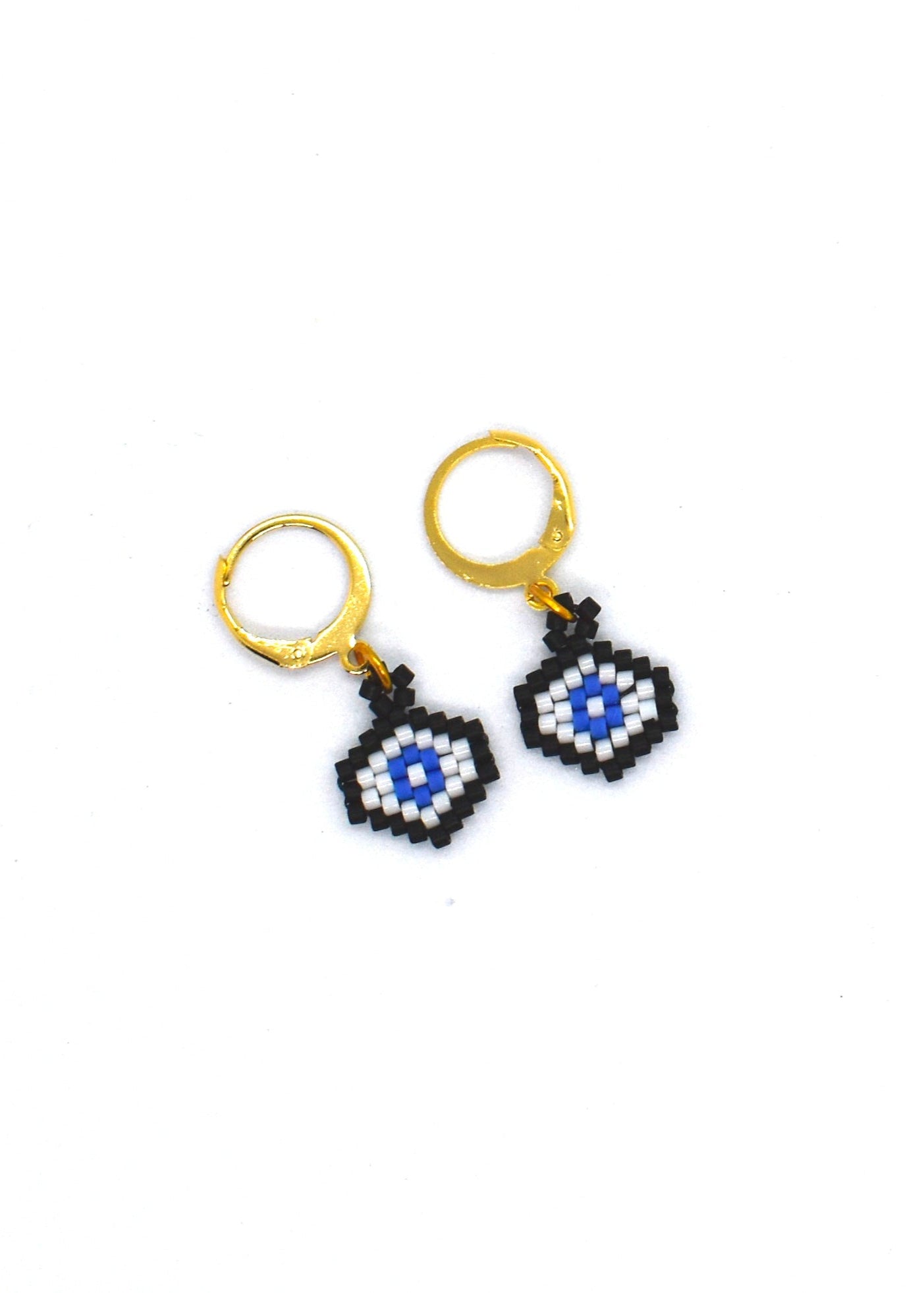 evil eye black hoops