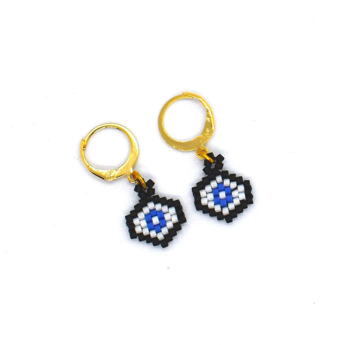 evil eye black hoops