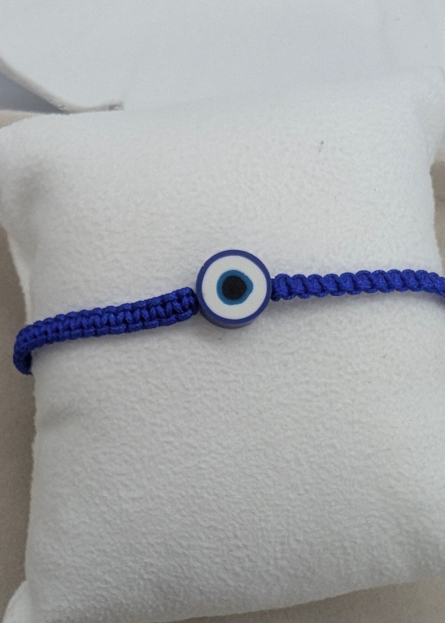 evil eyeblue macrame bracelet