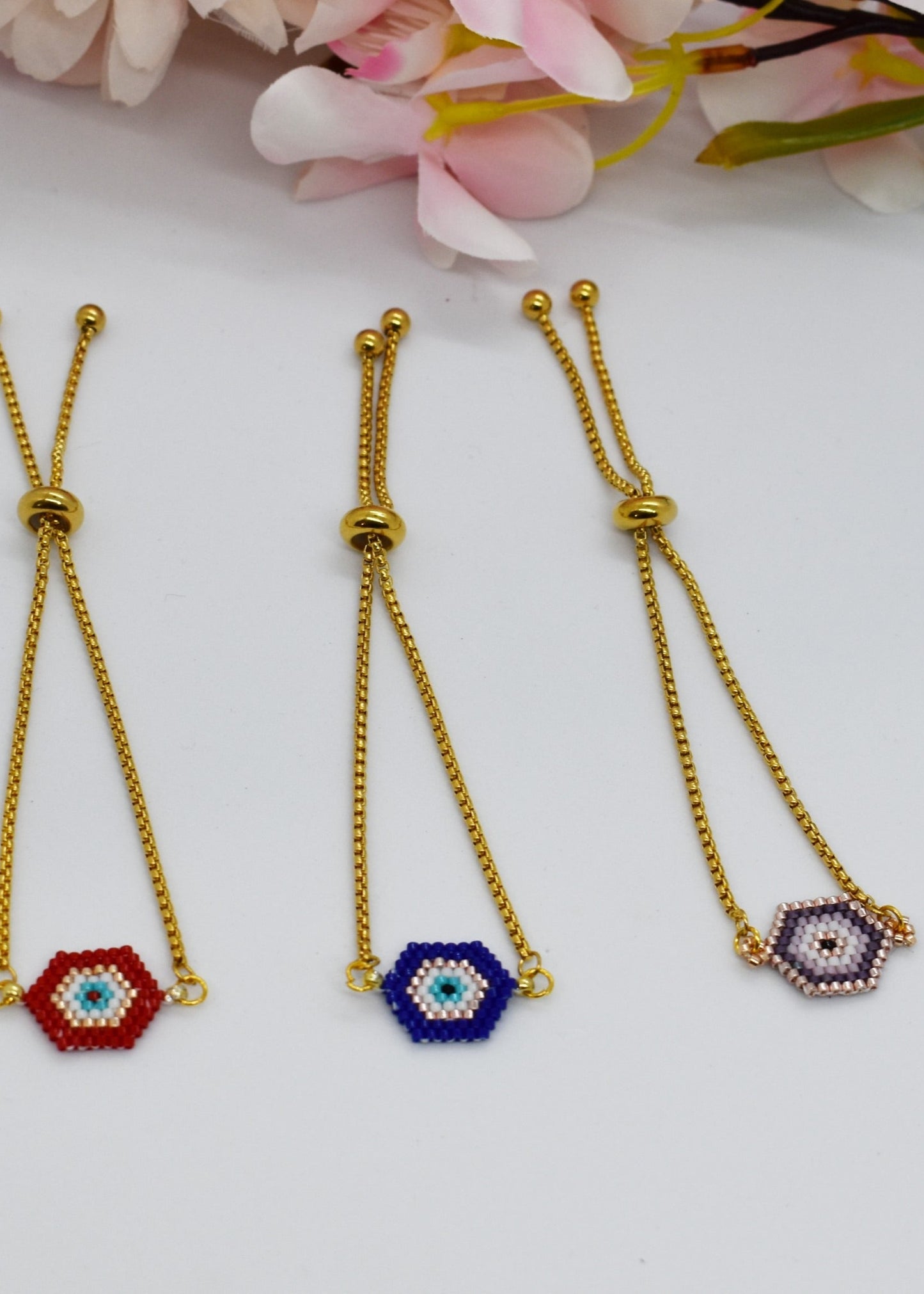 Evil eye beaded bracelets