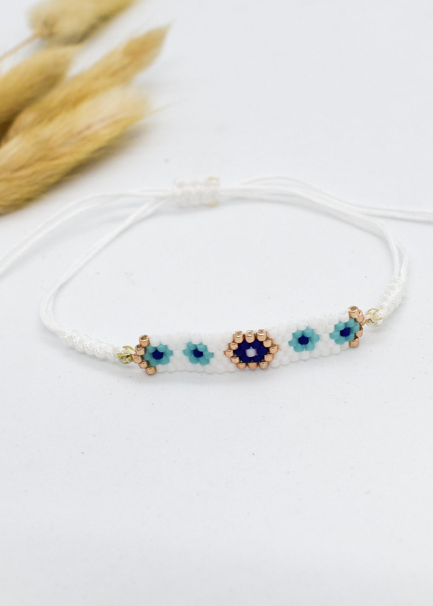 evil eye white bracelets