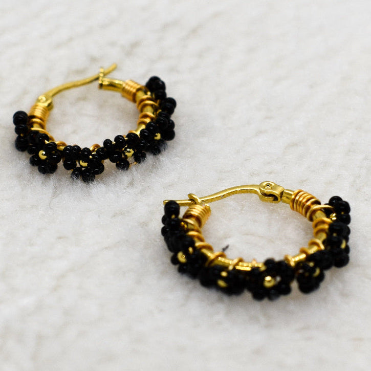 Floral Boho Hoops