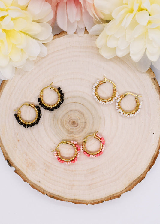 Floral Boho Hoops