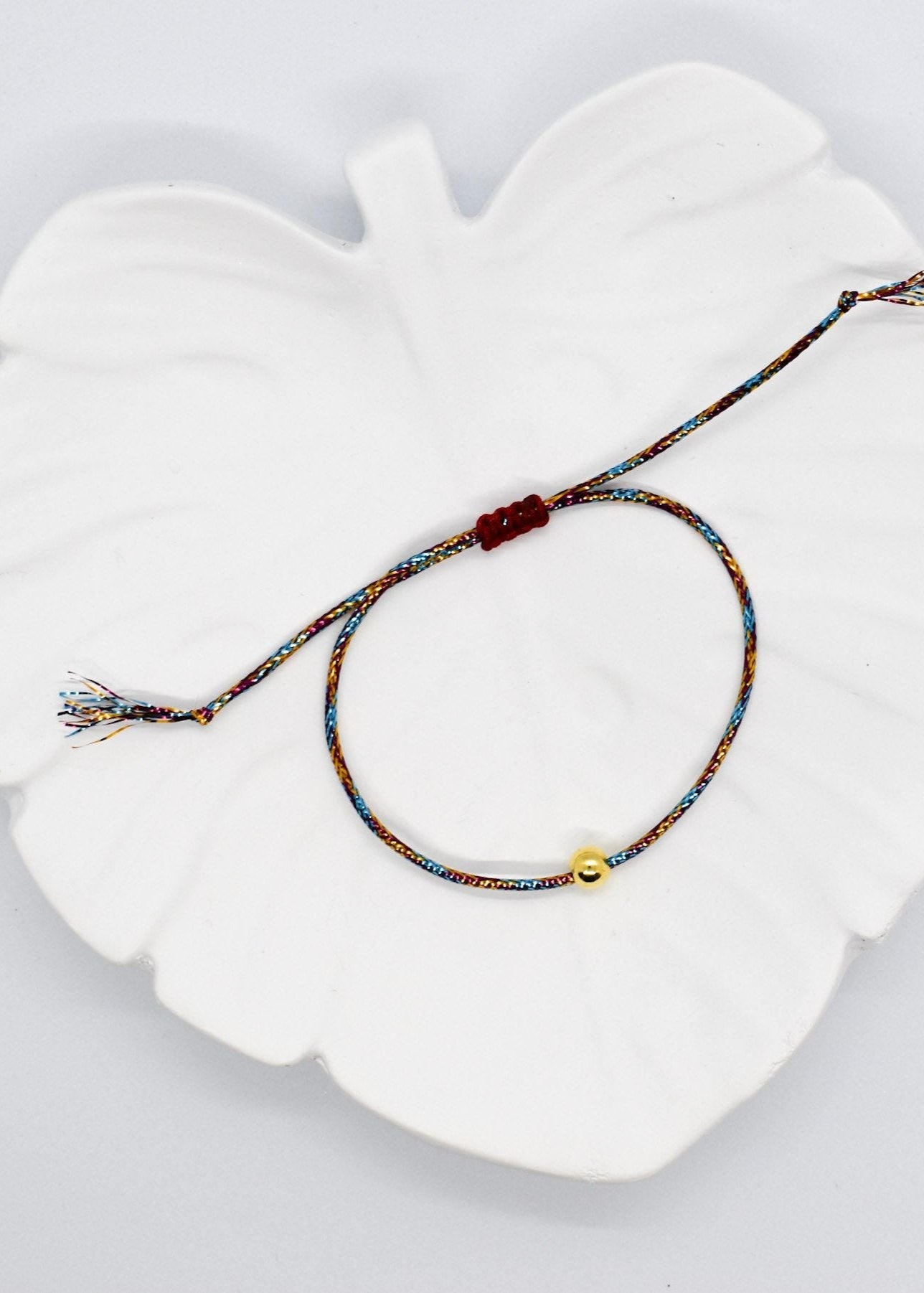 golden bead bracelet