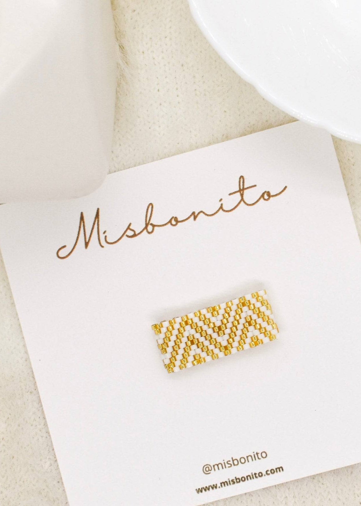 golden miyuki rings