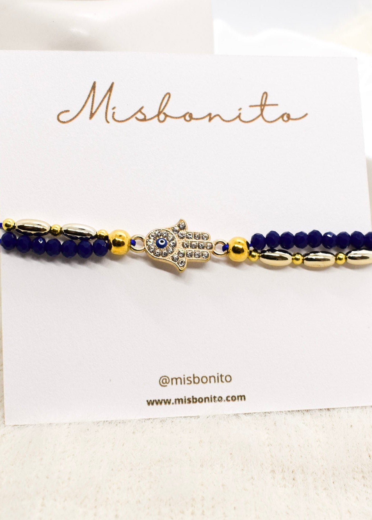 hamsa hand crystal bracelet