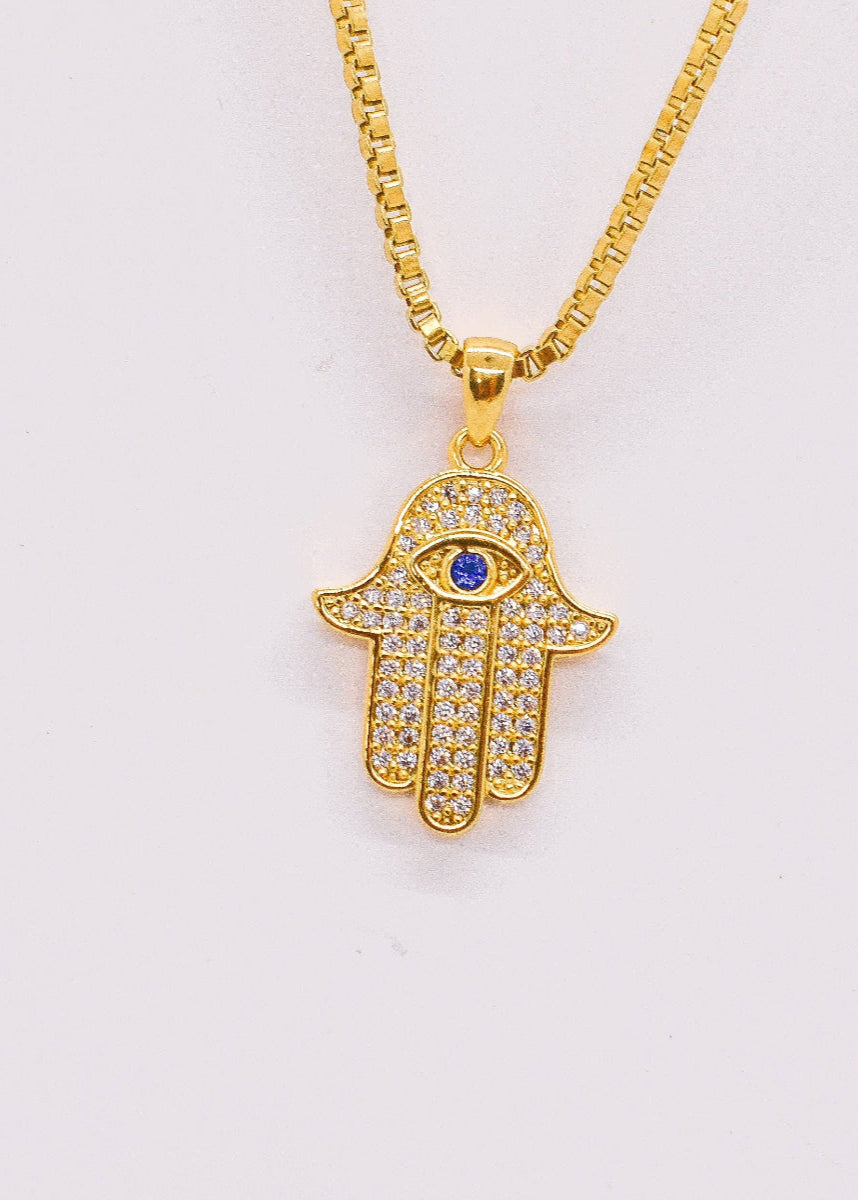 Hamsa Hand Charm Necklace