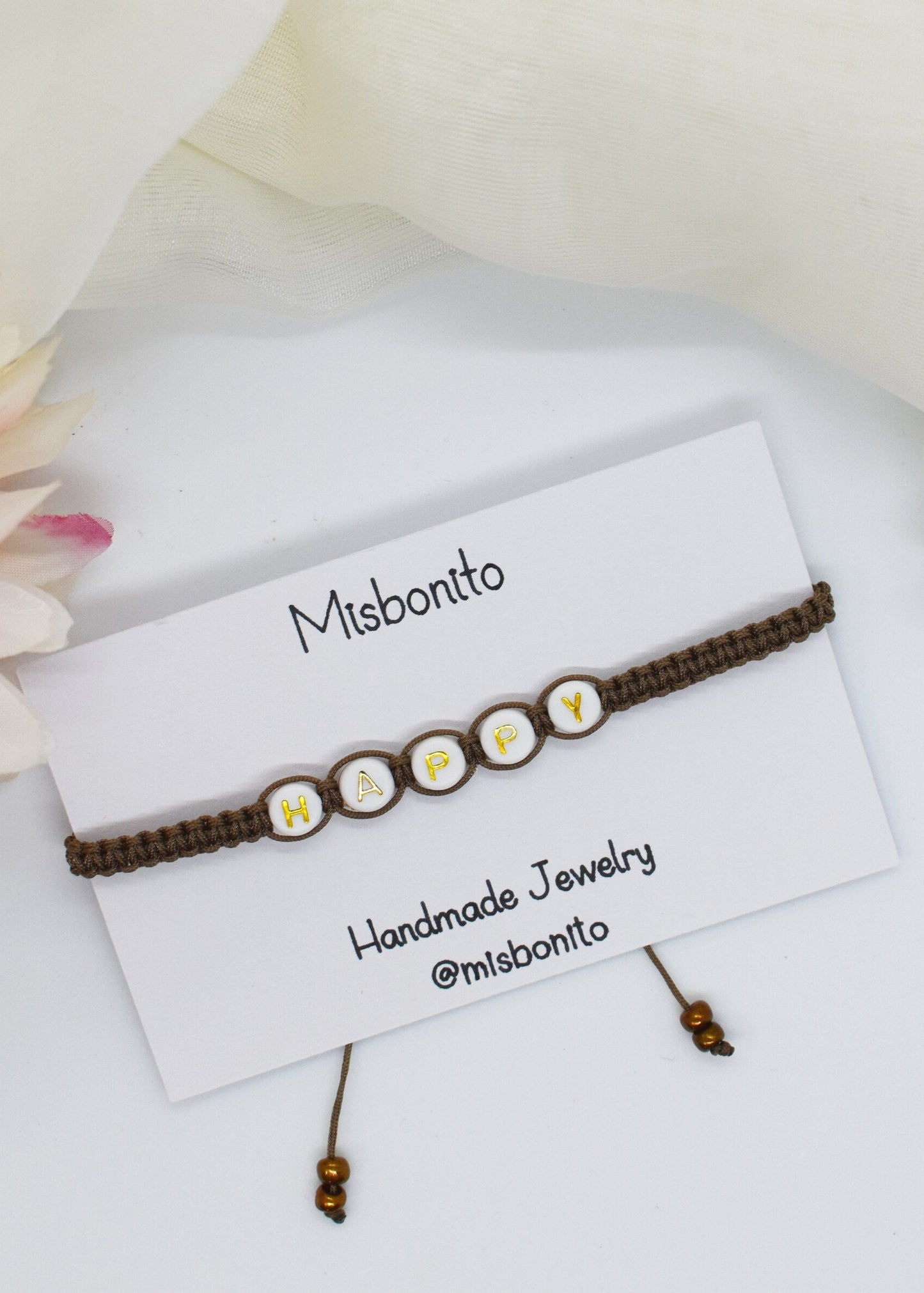 happy word bracelet