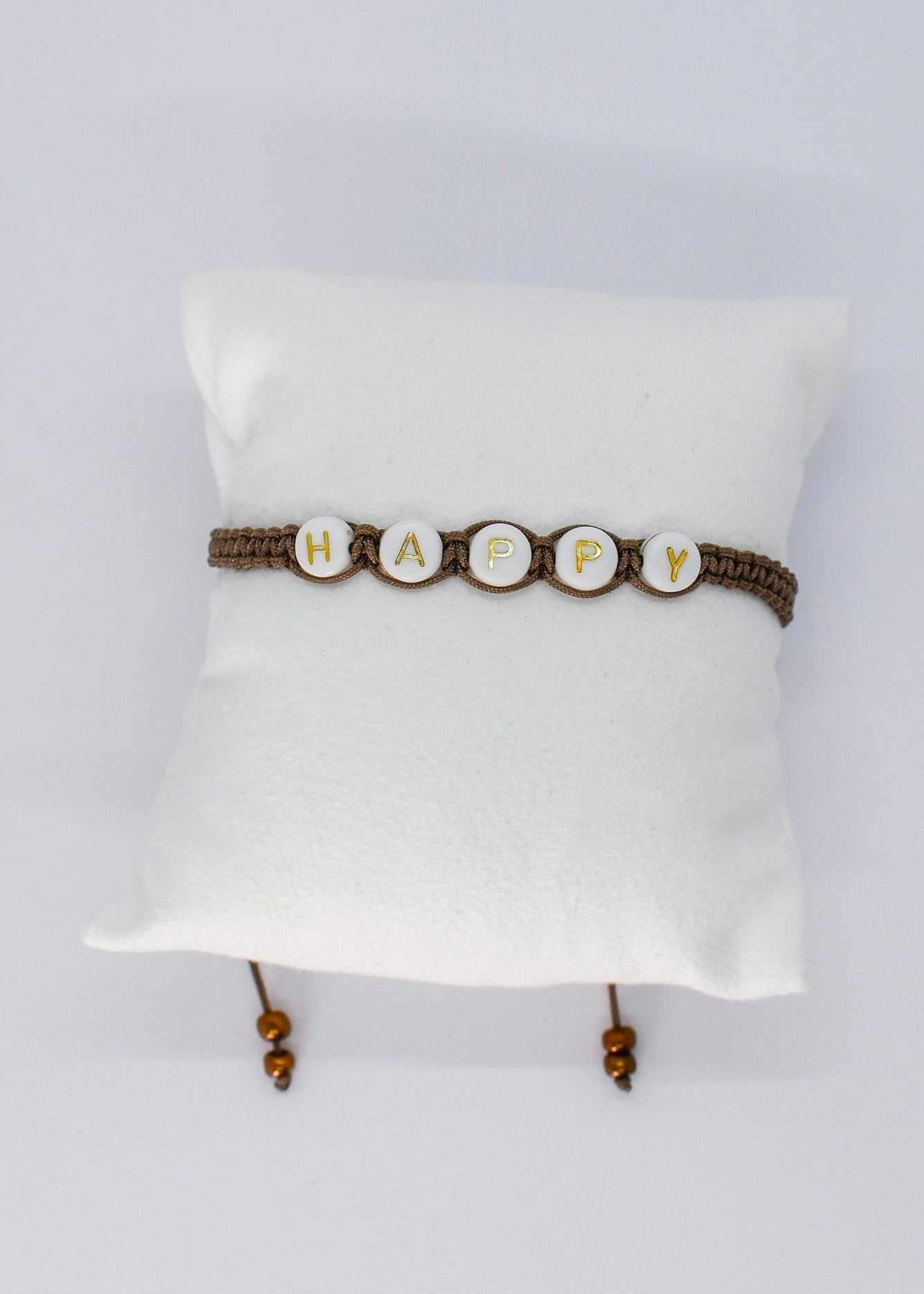 HAPPY Macrame Bracelet