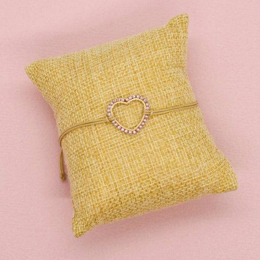 heart bracelet golden