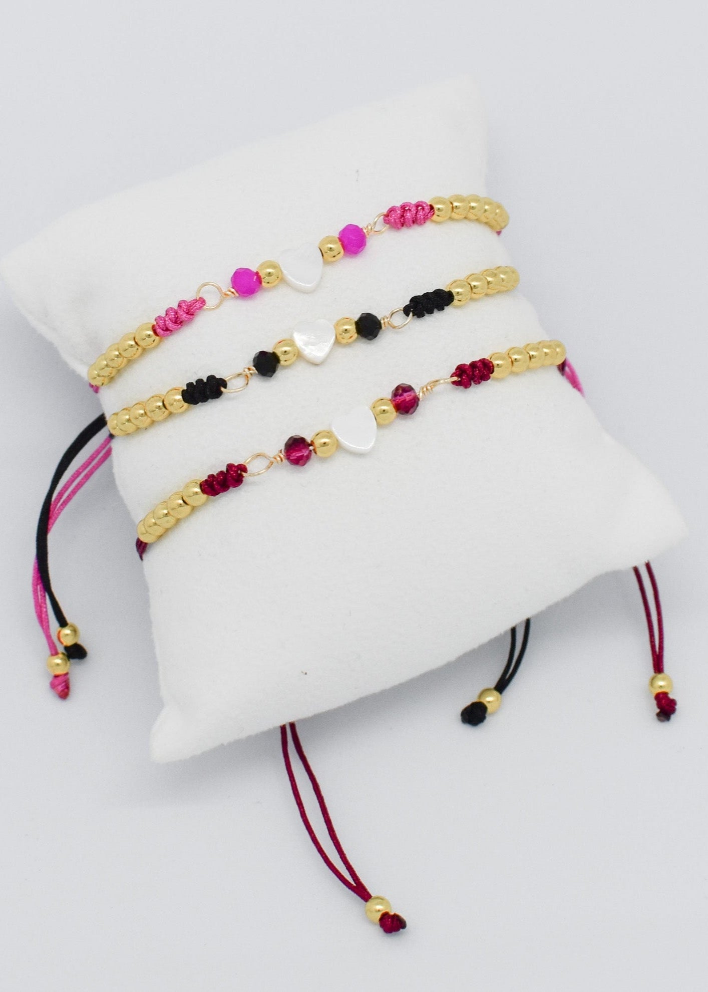 heart crystal bracelets