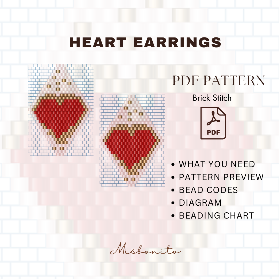 heart earrings PDF portada
