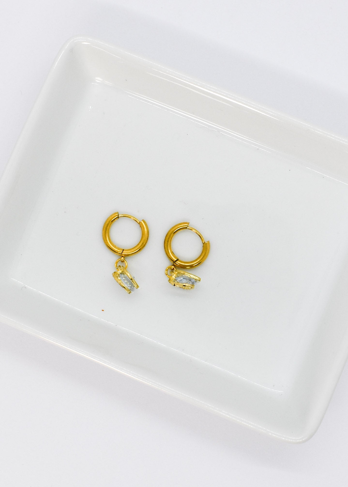 Small hoop earrings