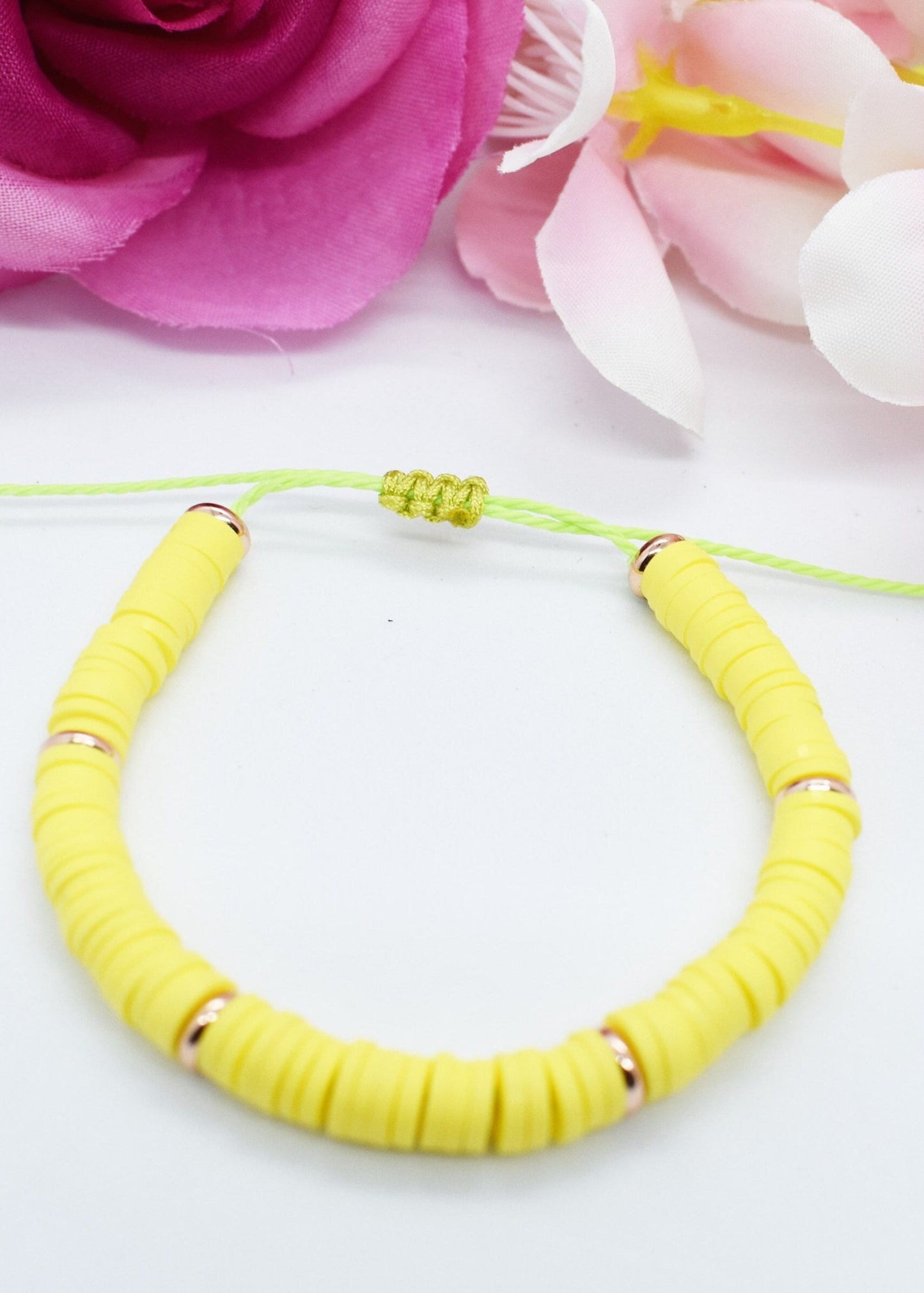 heishi yellow bracelet