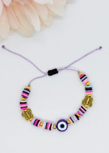 Colorful heishi beads bracelet