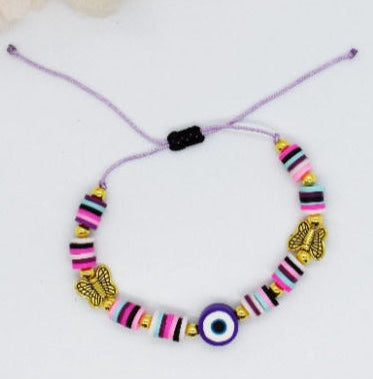 Colorful heishi beads bracelet