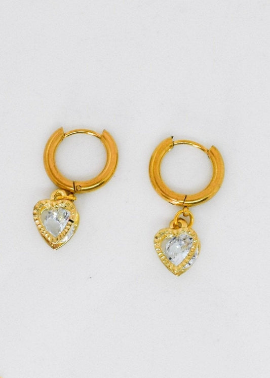 Heart Hoop Earrings