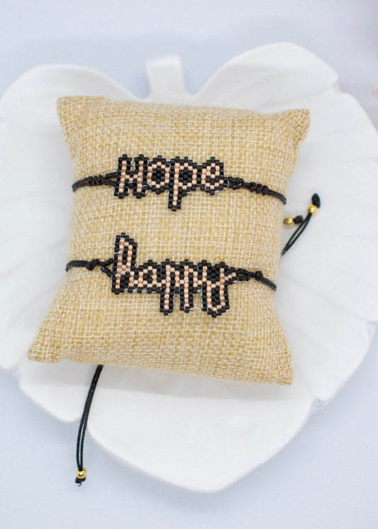 hope and happy bracelets