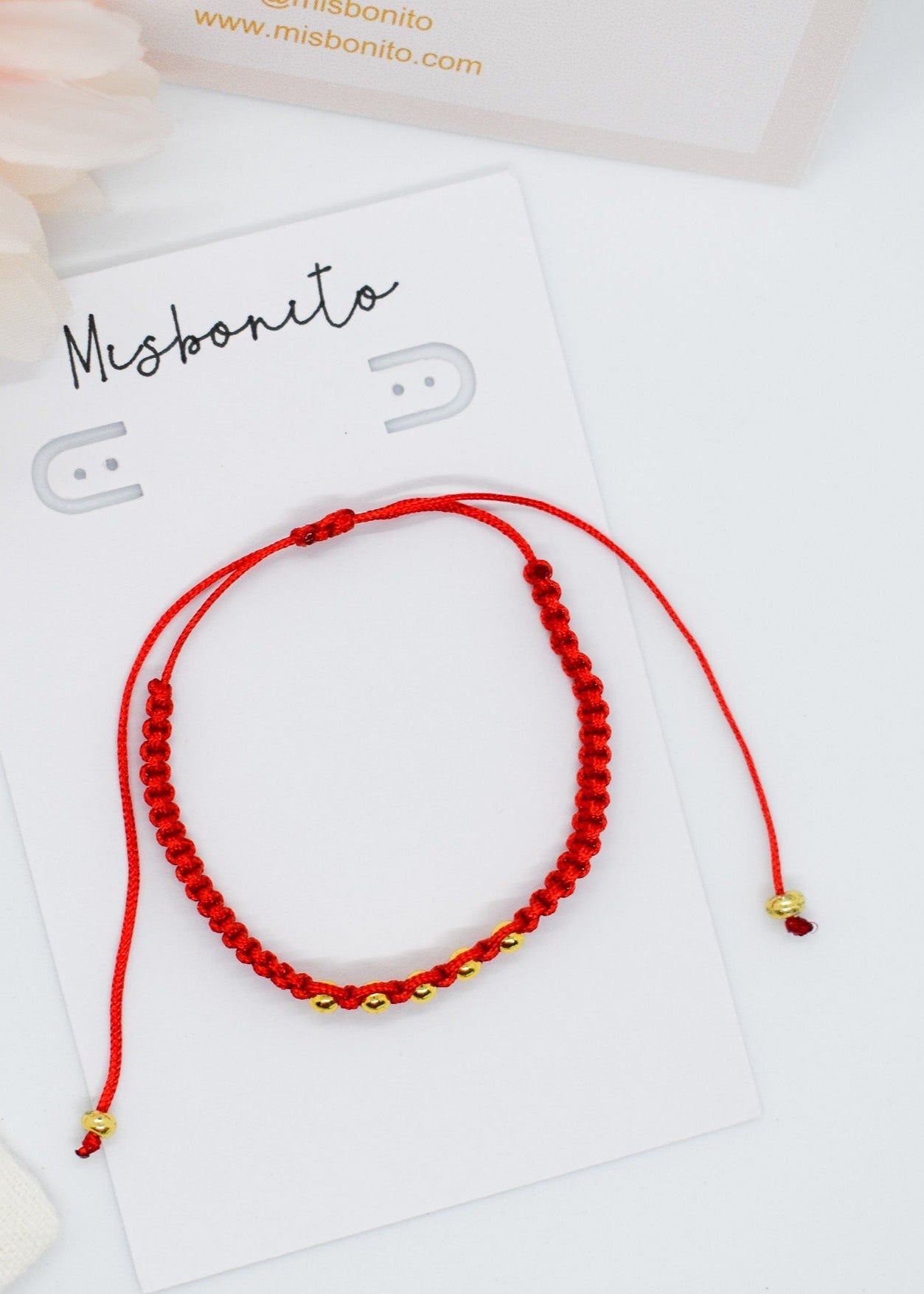 ball macrame bracelet