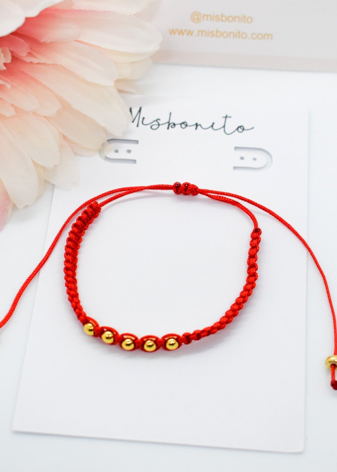 ball macrame bracelet