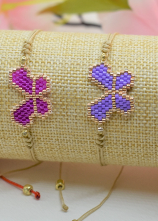 Butterfly beaded bracelets