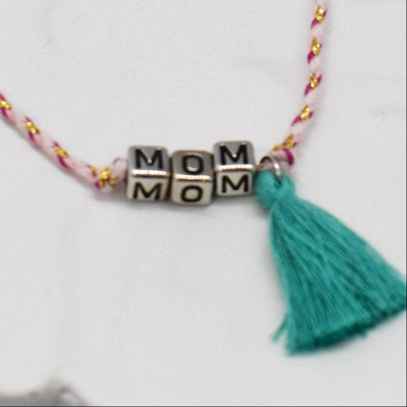 mom bracelet tassel
