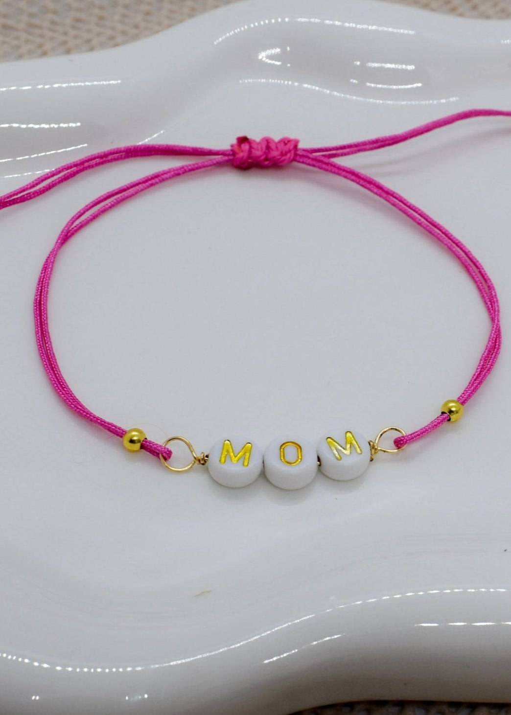mom pink bracelet