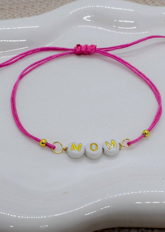 mom pink bracelet