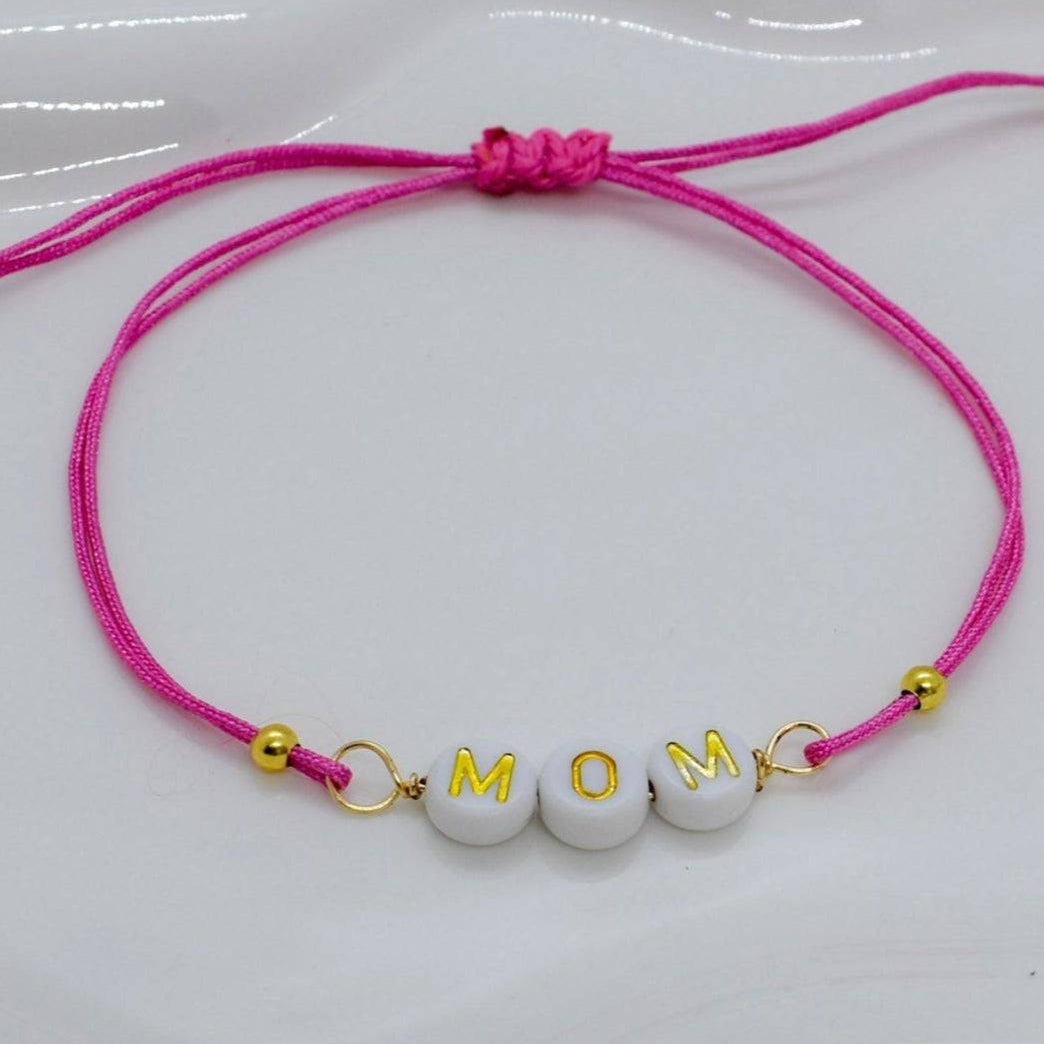 mom pink bracelet