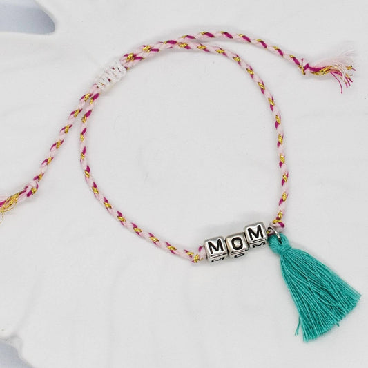 mom tassel bracelet