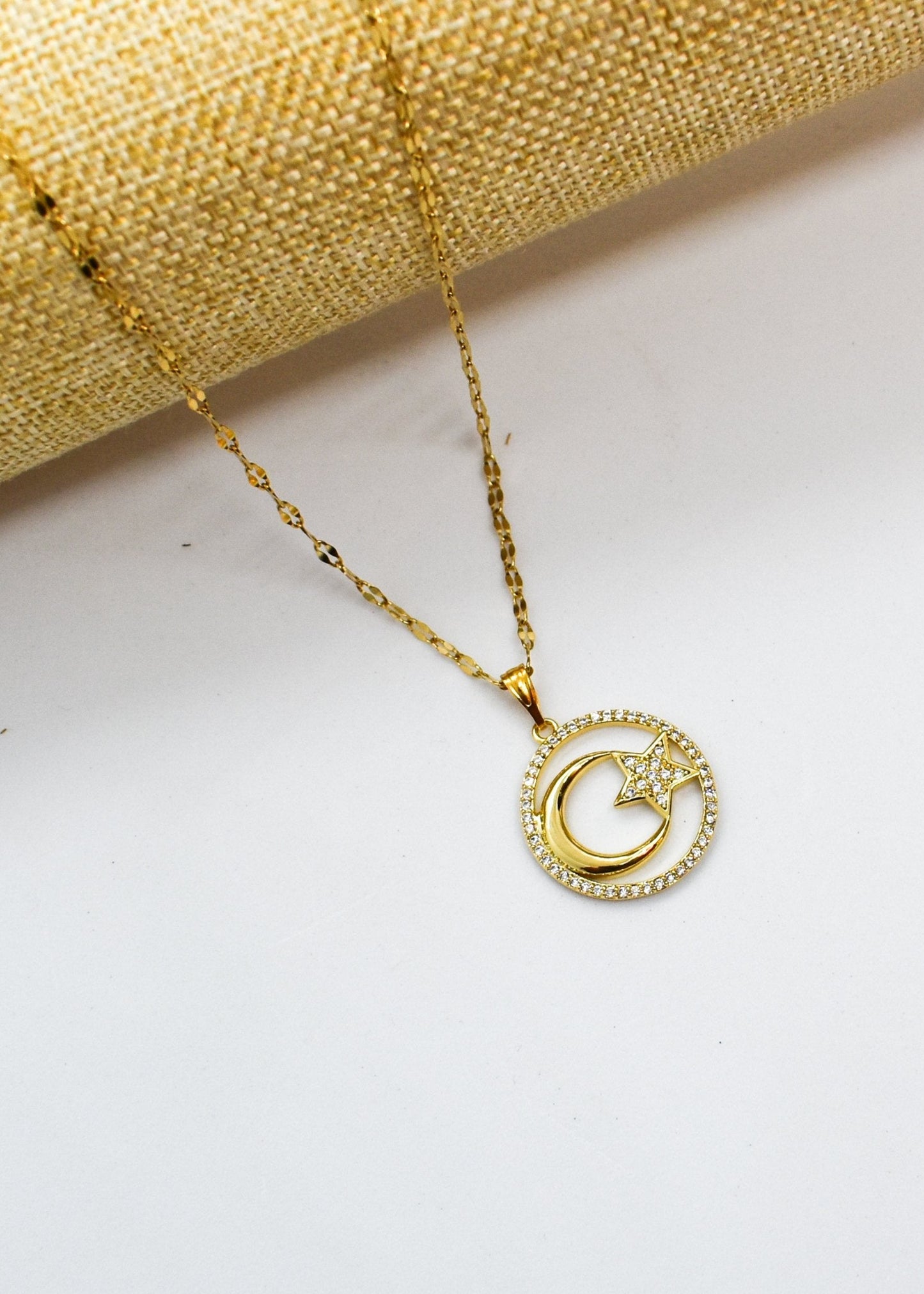 moon and star necklace