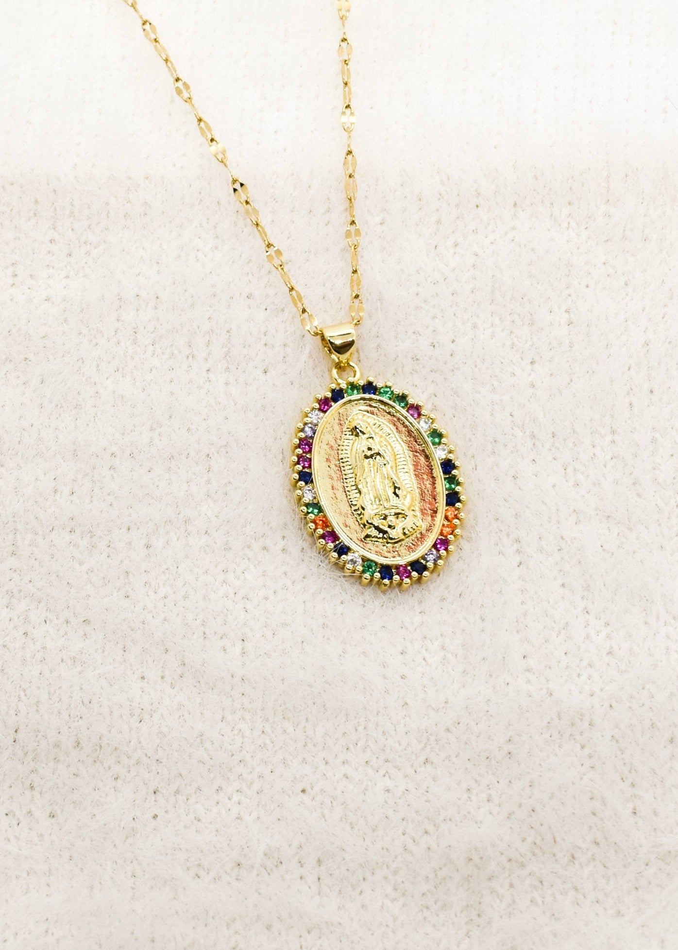 multicolor virgin oval