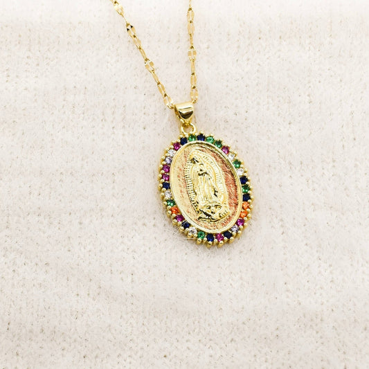 multicolor virgin oval