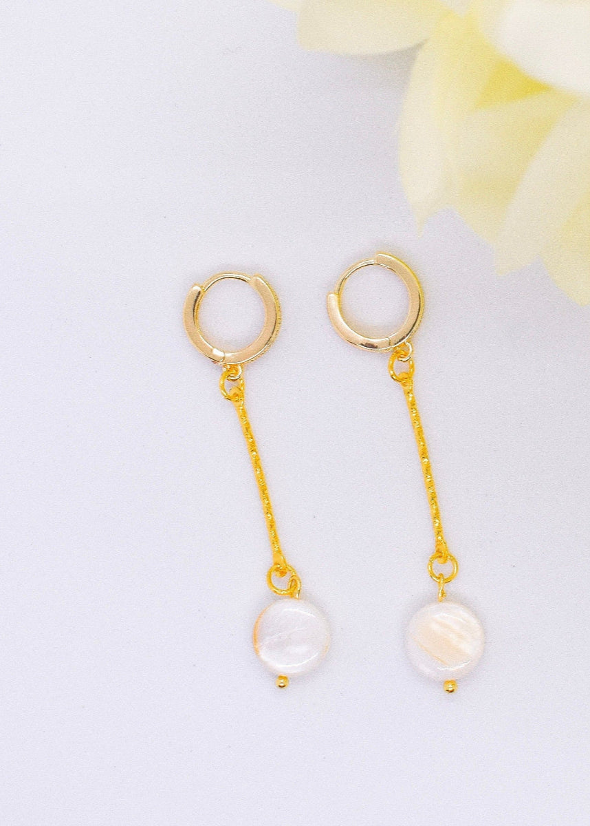 Nacar dangle earrings