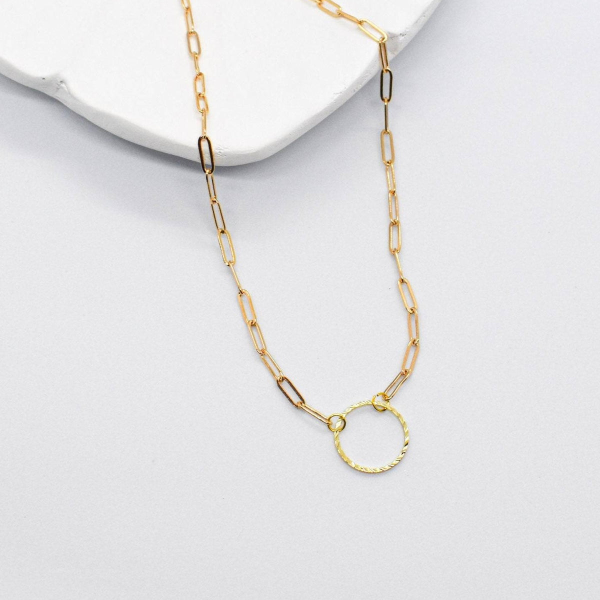 paper clip chains with hoop
