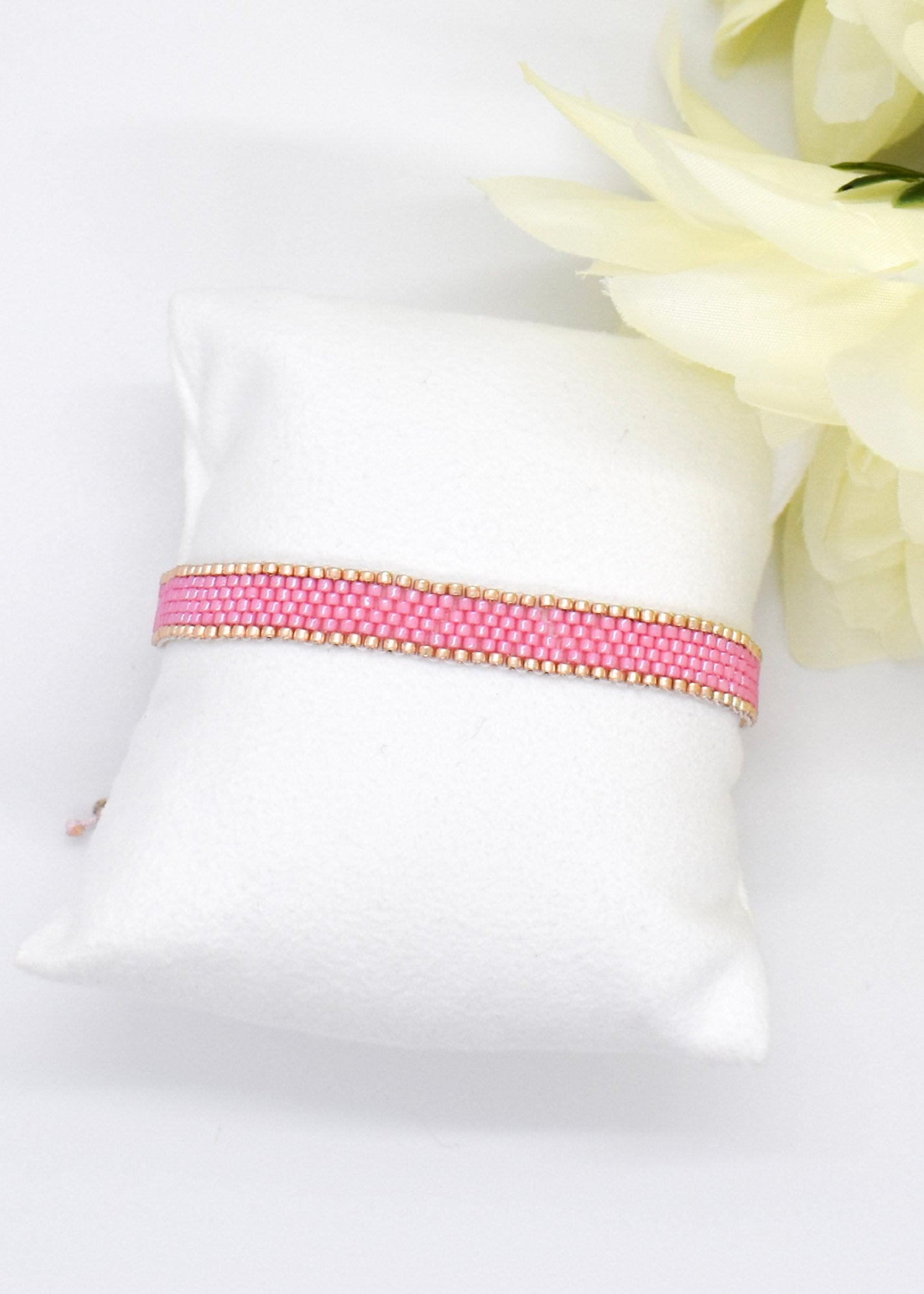 pink bar bracelet