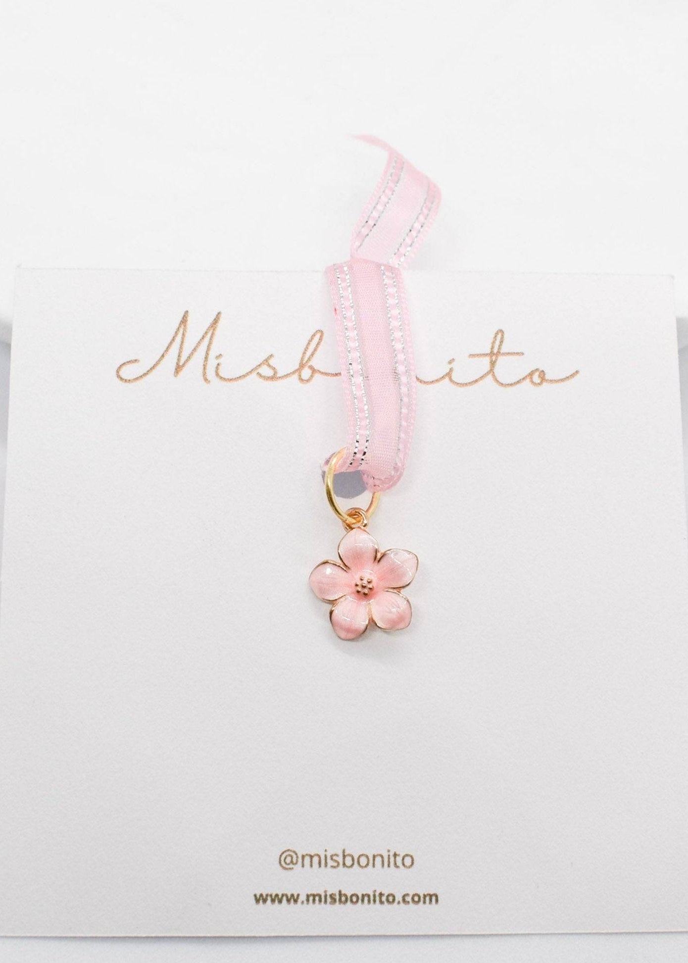 pink flower charm