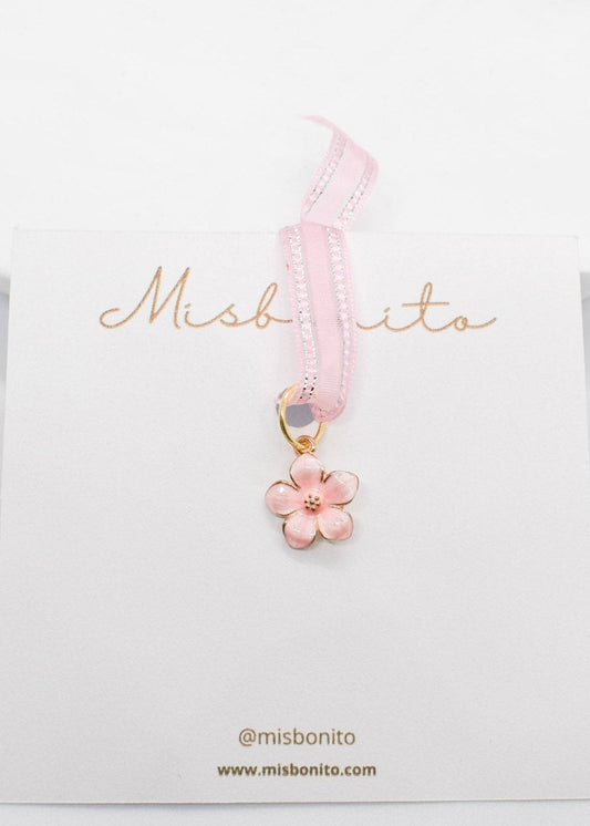 pink flower charm