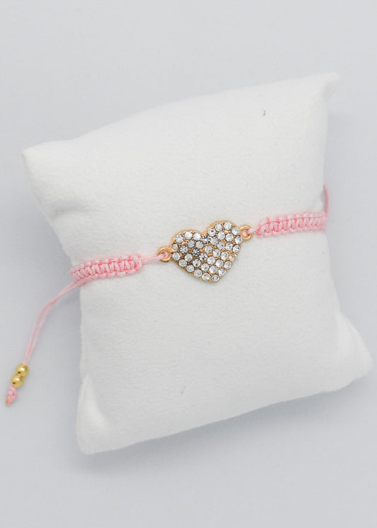 pink strass bracelet