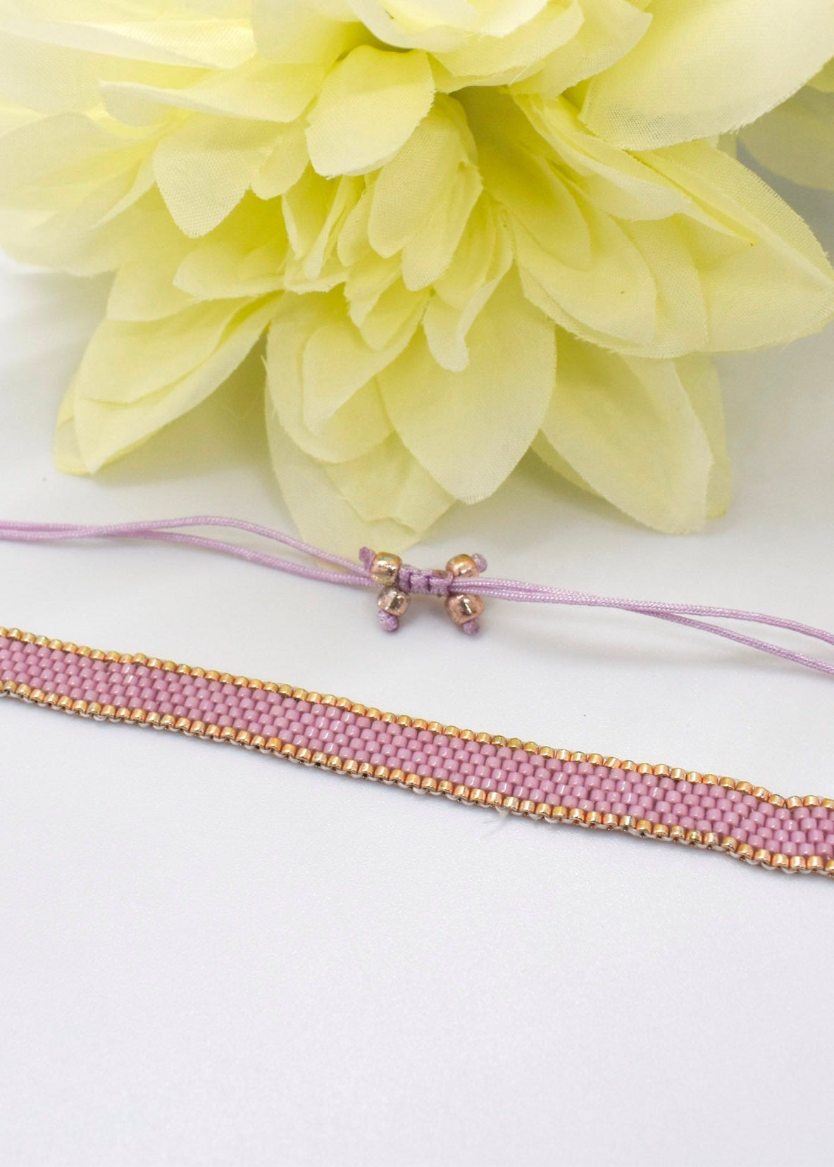purple bar miyuki bracelet