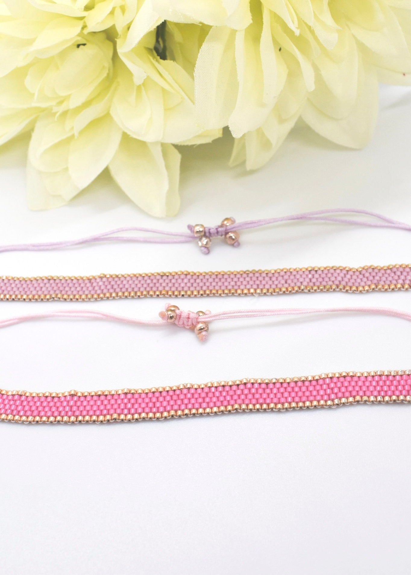 purple and pink bracelet
