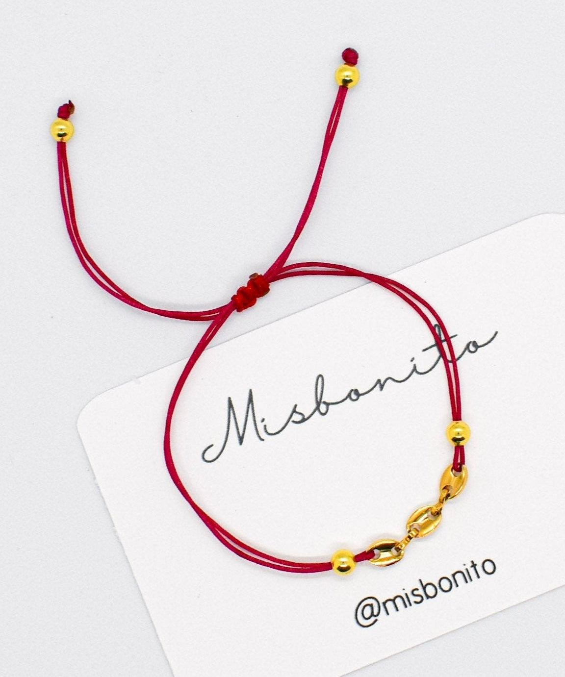 red anchor bracelet