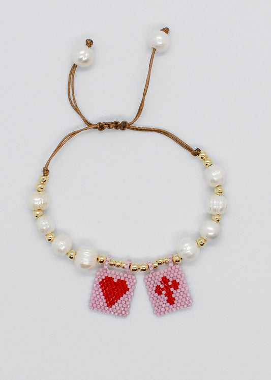scapular charm bracelet