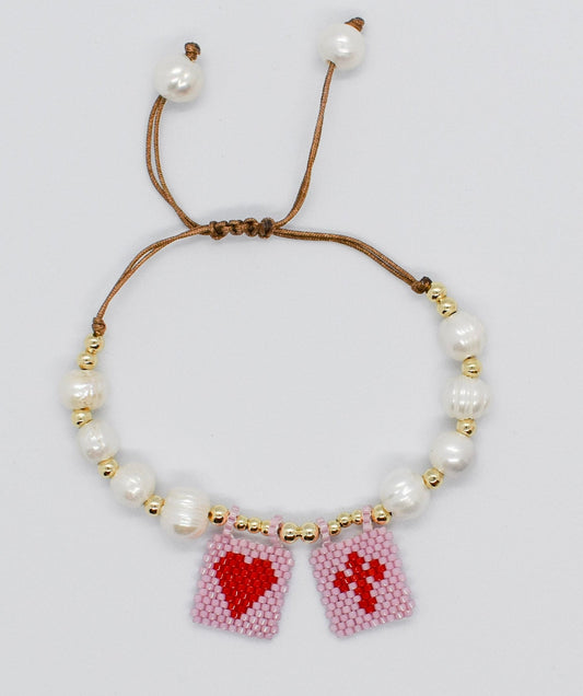 scapular charm bracelet
